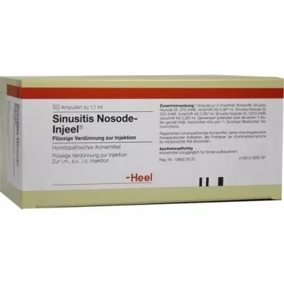 SINUSITIS NOSODE VIGHETEL AMPOULES, 50 tk