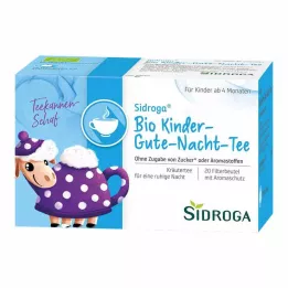 SIDROGA Orgaanilised laste head öö tee filtrikotid, 20X1,5 g