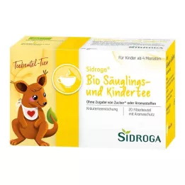 SIDROGA Orgaanilised imikute ja laste teefiltrikotid, 20X1,3 g