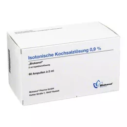 ISOTONISCHE Soolalahus 0,9% Biokanol ampullid, 60X2 ml