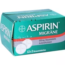 ASPIRIN MIGRÄNE Kihisevad tabletid, 24 tk
