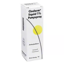 CLODERM Vedelik 1% pumppihustus, 30 ml