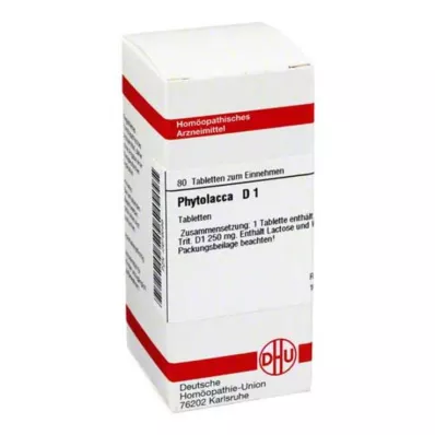 PHYTOLACCA D 1 tabletid, 80 tk PHYTOLACCA D 1 tabletid, 80 tk