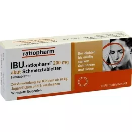 IBU-RATIOPHARM 200 mg äge painbl.filmtambl., 10 tk