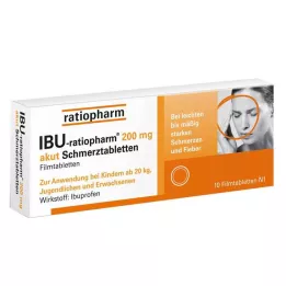 IBU-RATIOPHARM 200 mg ägeda valu tabletid, õhukese polümeerikattega tabletid, 10 tk