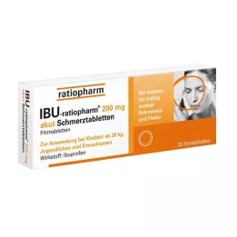 IBU-RATIOPHARM 200 mg ägeda valu tabletid, õhukese polümeerikattega tabletid, 20 tk
