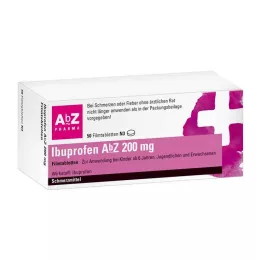 IBUPROFEN AbZ 200 mg õhukese polümeerikattega tabletid, 50 tk