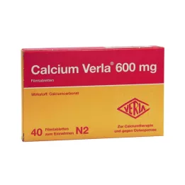 CALCIUM VERLA 600 mg kilega kaetud tabletid, 40 tk