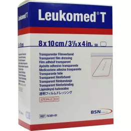LEUKOMED läbipaistvad steriilsed plaastrid 8x10 cm, 50 tk