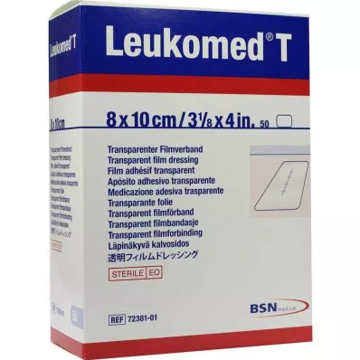 LEUKOMED läbipaistvad steriilsed plaastrid 8x10 cm, 50 tk