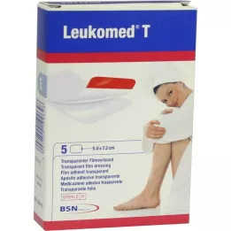 LEUKOMED läbipaistev steriilne krohv 5x7,2 cm, 5 tk