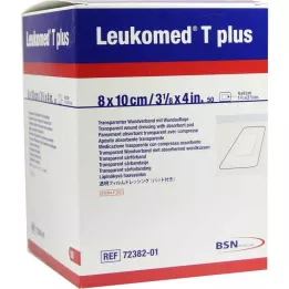 LEUKOMED transp.plus steriilsed plaastrid 8x10 cm, 50 tk