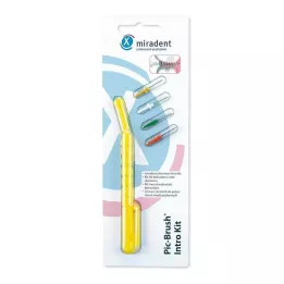 MIRADENT Interd.Pic-Brush Intro Kit 1H+4B.kollane, 1 tk