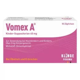 VOMEX Laste suposiidid 40 mg, 10 tk