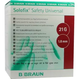 SOLOFIX Ohutus Univers.lanzet.21 G 1,8 mm Stich., 200 tk
