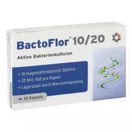 BACTOFLOR 10/20 kapslit, 30 tk