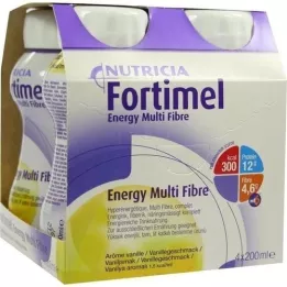 FORTIMEL Energy Multifibre Vanillge maitse, 4x200 ml