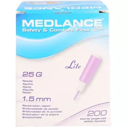 MEDLANCE pluss Lite Security Lancets 25 g, 200 tk