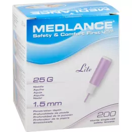 MEDLANCE pluss Lite turvalantsetid 25 G, 200 tk