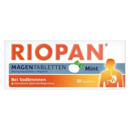 RIOPAN Magen Tabletten Mint 800 mg närimistabletid, 50 tk