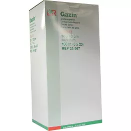 GAZIN Marli komp. 10x10 cm steriilne 12-kihiline, 5x20 tk