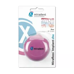 MIRADENT Hambaniit Mirafloss Implant CHX peen, 50X15 cm
