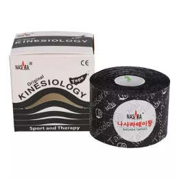 NASARA Kinesioteip 5 cmx5 m must, 1 tk