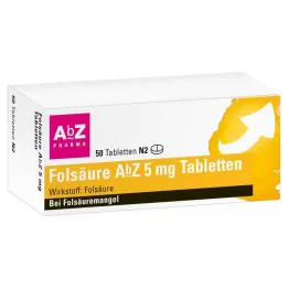 FOLSÄURE AbZ 5 mg tabletid, 50 tk
