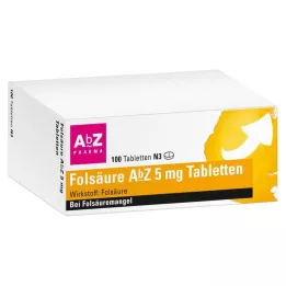 FOLSÄURE AbZ 5 mg tabletid, 100 tk