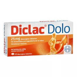 DICLAC Dolo 25 mg kaetud tabletid, 20 tk