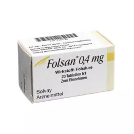 FOLSAN 0,4 mg tabletid, 20 tk