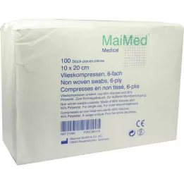 VLIESKOMPRESSEN 10x20 cm mittesteriilne 6-kihiline, 100 tk