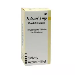 FOLSAN 5 mg tabletid, 100 tk