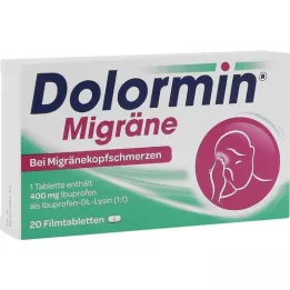 DOLORMIN migreenifilmiga seotud tabletid, 20 tk