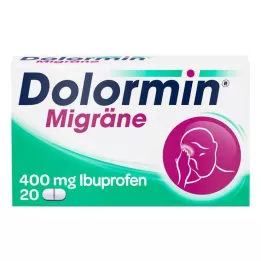 DOLORMIN Migreeni õhukese polümeerikattega tabletid, 20 tk