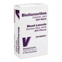 BLUTLANZETTEN Metallist lihtne, 200 tk