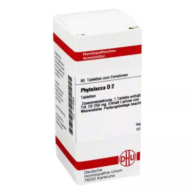 PHYTOLACCA D 2 tabletid, 80 tk PHYTOLACCA D 2 tabletid, 80 tk
