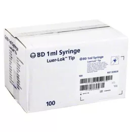 BD PLASTIPAK Spr.1 ml Luer Lok 3-osaline, 100X1 ml