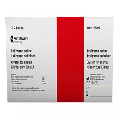 KLYSMA 1x soolalahus, 10X135 ml