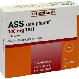 Ass-ratiopharm 100 mg TAH tabletid, 50 tk