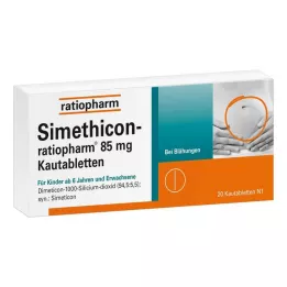 SIMETHICON-ratiopharm 85 mg närimistabletid, 20 tk