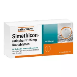 SIMETHICON-ratiopharm 85 mg närimistabletid, 50 tk