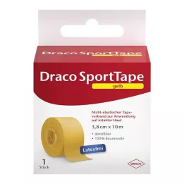 DRACO TAPEVERBAND 3,8 cmx10 m kollane, 1 tk