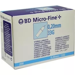 BD Micro-Fine + Lanctes 33 g 0,20 mm, 200 tk
