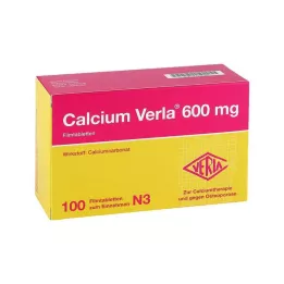 CALCIUM VERLA 600 mg õhukese polümeerikattega tabletid, 100 tk