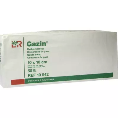 GAZIN Marli komp. 10x10 cm mittesteriilne 32-kordne töö, 50 tk GAZIN Marli komp. 10x10 cm mittesteriilne 32-kordne töö, 50 tk
