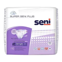 Super seni suurus 3 suur pluss Diaps öö täiskasvanutele, 10 tk