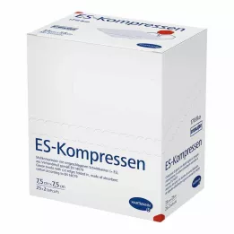 ES-KOMPRESSEN steriilne 7,5x7,5 cm 8-suunaline, 25X2 tk