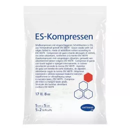 ES-KOMPRESSEN steriilne 5x5 cm 8-suunaline, 5X2 tk