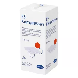 ES-KOMPRESSEN mittesteriilne 7,5x7,5 cm 12-suunaline, 100 tk
